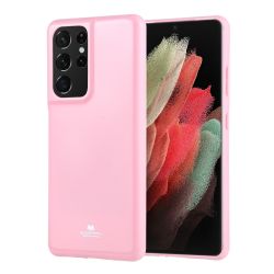 MERCURY JELLY TPU Kryt Samsung Galaxy S21 Ultra 5G ružový