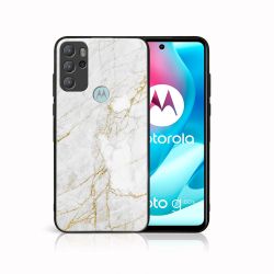 MY ART Silikónový obal Motorola Moto G60s WHITE MARBLE (011)