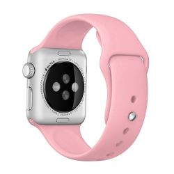 RUBBER Remienok Apple Watch 7 (45mm) / 6 / SE / 5 / 4 (44mm) / 3 / 2 / 1 (42mm) ružový