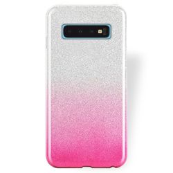 SHINING Ochranný obal Samsung Galaxy S10 ružovo-strieborný