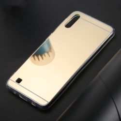 Zrkadlový silikónový kryt Samsung Galaxy A10 zlatý
