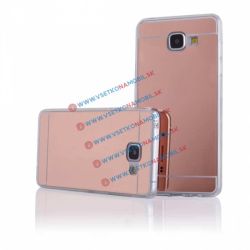Zrkadlový silikónový obal Samsung Galaxy A3 2016 ružový