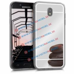 Zrkadlový silikónový obal Samsung Galaxy J5 2017 (J530) strieborný