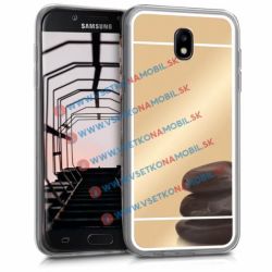 Zrkadlový silikónový obal Samsung Galaxy J7 2017 (J730) zlatý