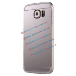 Zrkadlový silikónový obal Samsung Galaxy S7 Edge strieborný