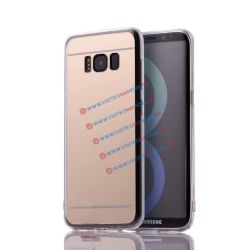 Zrkadlový silikónový obal Samsung Galaxy S8 Plus zlatý