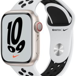 Apple Apple Watch Series Nike 7 GPS 41mm Starlight, Platinum/Black Sport Band