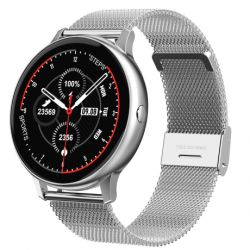 NEOGO DayFit D8 Pro, smart hodinky, strieborné/kovové