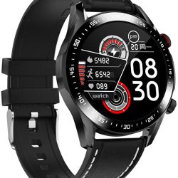 Wotchi Smartwatch WO21BKL - Black Leather