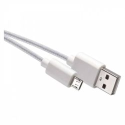 EMOS USB kábel 2.0 A/M - micro B/M 1m biely SM7006W