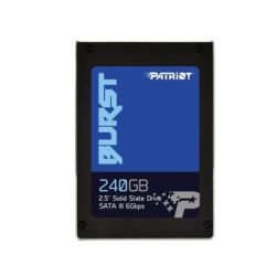 Patriot SSD Burst 240GB 2.5' SATA III čítanie/zápis 555/500 MBps,3D NAND Flash PBU240GS25SSDR