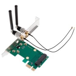 MW bezdrôtový sieťový adaptér Mini PCI-e na PCI-e