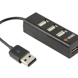 USB hub YENKEE YHB-4001BK čierny