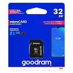 GOODRAM pamäťová karta - microSD SD 32GB CLASS 10 UHS I 100MB/s + adaptér
