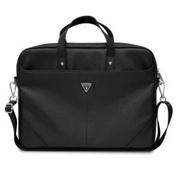 Guess Saffiano Triangle Logo Computer Bag 15/16' Black