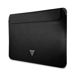 Guess Saffiano Triangle Metal Logo Computer Sleeve 13/14' Black