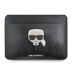 Karl Lagerfeld Head Embossed Computer Sleeve 16' Black