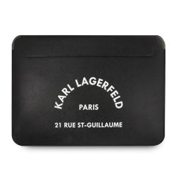 Karl Lagerfeld Saffiano RSG Embossed Computer Sleeve 16' Black