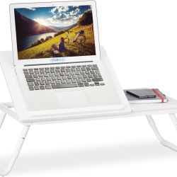 Nastaviteľný stolík na notebook RD1416, biely