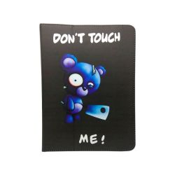 Univerzálne knižkové puzdro Don't touch me! Bear for tablet pre tablet so 9 - 10 palcovým displejom