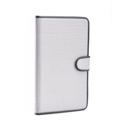 Univerzálne knižkové puzdro Fancy book sivé pre tablet so 7 - 8 palcovým displejom