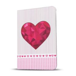 Univerzálne knižkové puzdro Heart note pre tablet so 9 - 10 palcovým displejom