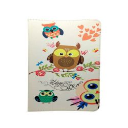 Univerzálne knižkové puzdro Owls Family pre tablet so 7 - 8 palcovým displejom