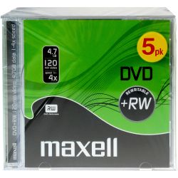 MAXELL DVD+RW 4,7GB 4x 5PK