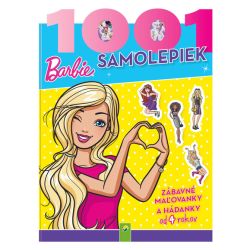 Detská kniha s hádankami, maľovankami a samolepkami (Barbie)