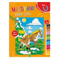 Detská knižka Maľovanie podľa čísiel (Kone)