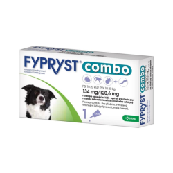 FYPRYST combo 134 mg/120,6 mg psy 10-20 kg 3 x 1,34 ml