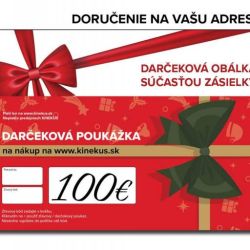 Kinekus Darčeková poukážka 100 €, červená, poštou