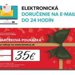 Kinekus Darčeková poukážka 35 €, červená, e-mailom