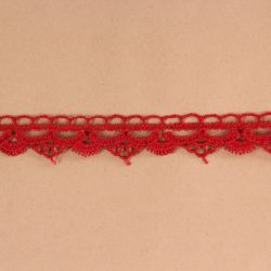 Krajka 1300 (š. 1,5 cm) - červená