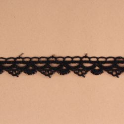 Krajka 1300 (š. 1,5 cm) - čierna