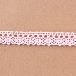 Krajka bavlnená - ružová (š. 1,8 cm)