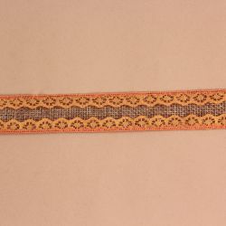 Dekoratívny pás VZOR 2. (š. 2,5 cm) - oranžovo-hnedý