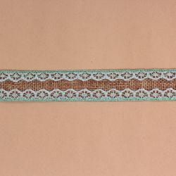 Dekoratívny pás VZOR 2. (š. 2,5 cm) - tyrkysový