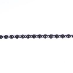Korálkový pás - čierny (š. 6 mm)