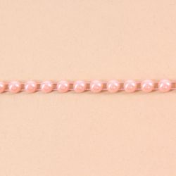Korálkový pás - lososový (š. 6 mm)