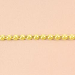 Korálkový pás - žltozelený (š. 6 mm)