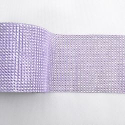 Štrasový pás fialový (š. 12 cm)
