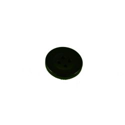 Čierne gombíky so štyrmi dierkami - lesklé