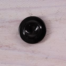Gombík lesklý stredný (priemer 2 cm) - čierny