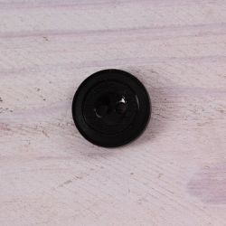 Gombík malý (priemer 1,5 cm) - čierny 1.
