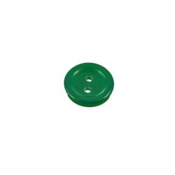 Gombík tyrkysovo zelený s dvoma dierkami