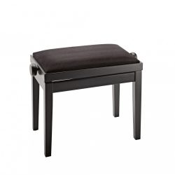 K&M 13900 Piano bench bench black matt finish, seat black velvet