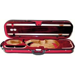 Petz violin case, red colour red/beige