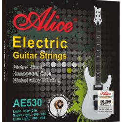 Alice AE530-SL Electric Guitar Strings, Super Light