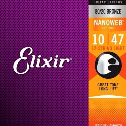 Elixir - 80/20 Bronze 12-string Extra Light 10/47